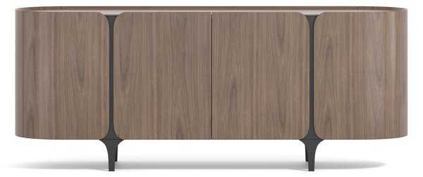 LivinHill Komoda Sileno 200 cm ořech/černá