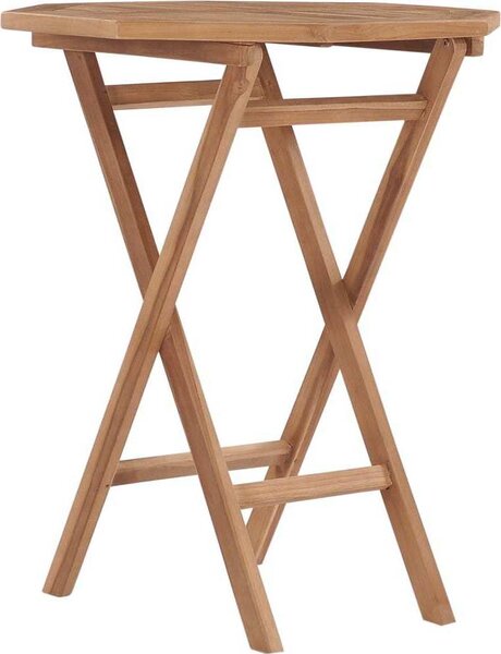 Maison Exclusive - Skladací záhradný stôl 60×60×75 cm z masívneho teakového dreva