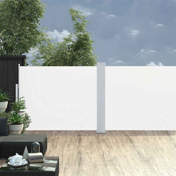 Maison Exclusive – Výsuvná bočná markíza 170 x 1200 cm, krémová
