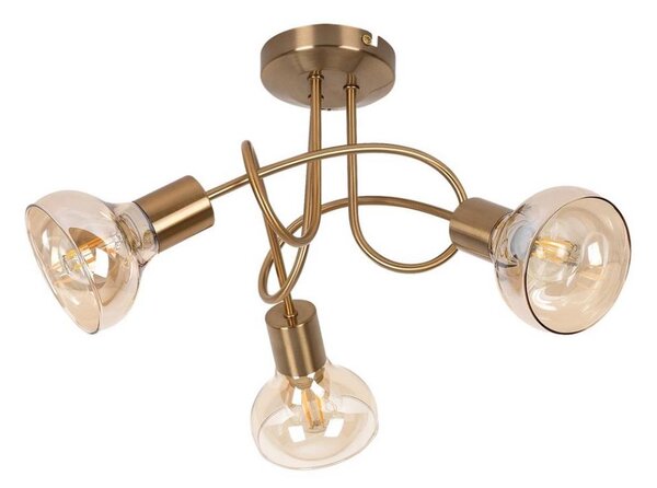 Rabalux 5548 - Prisadený luster HOLLY 3xE14/40W/230V zlatá