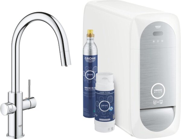 Kuchynská batéria s filtračnou funkciou GROHE Grohe Blue chróm 31541000