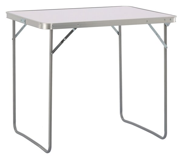Garden Line Skládací turistický stůl LUDGE 80 cm bílý