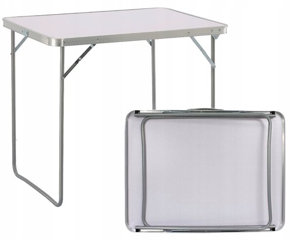Garden Line Skládací turistický stůl LUDGE 80 cm bílý