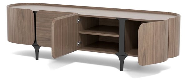LivinHill TV stolek Sileno 200 cm ořech/černý