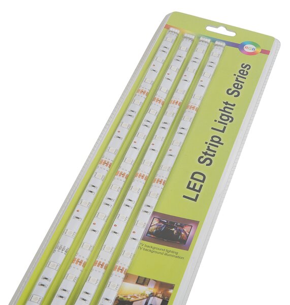 LED pásik viacfarebný 16 farieb RGB 4 kusy 60 cm s diaľkovým ovládaním osvetlenie doplnky KALADAN