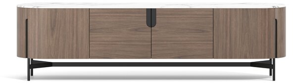 LivinHill TV stolek Silario 220 cm ořech/mramor