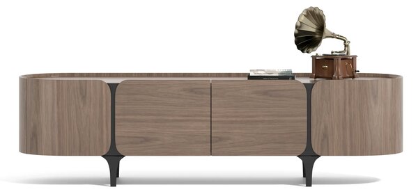 LivinHill TV stolek Sileno 200 cm ořech/černý