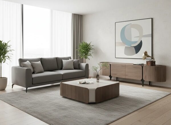 LivinHill TV stolek Sileno 200 cm ořech/černý