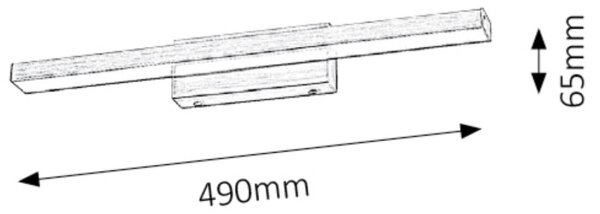 Rabalux 5721 - LED kúpeľňové zrkadlové osvetlenie JOHN LED/12W/230V