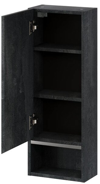 Szynaka Závěsná koupelnová skříňka Letto 05 30 cm černý beton