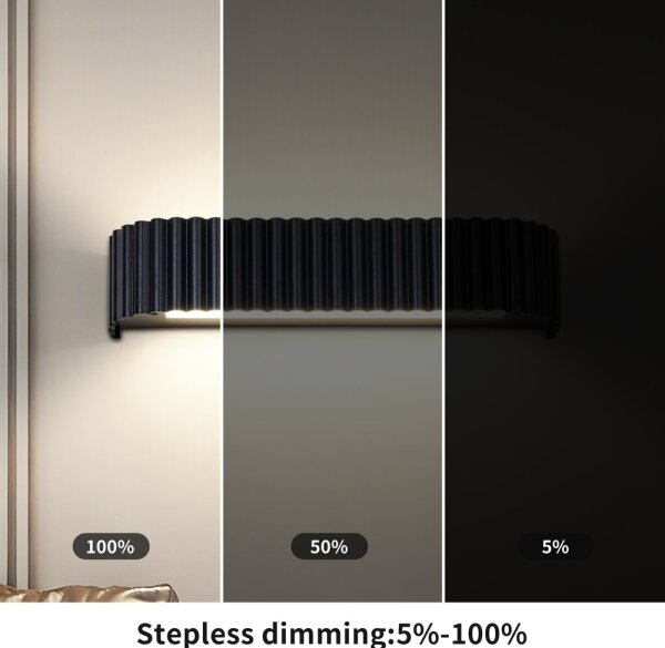 BRILAGI - LED stmievateľné nástenné svietidlo FALCON MODERN LED/14W/230V 40 cm čierne + DO
