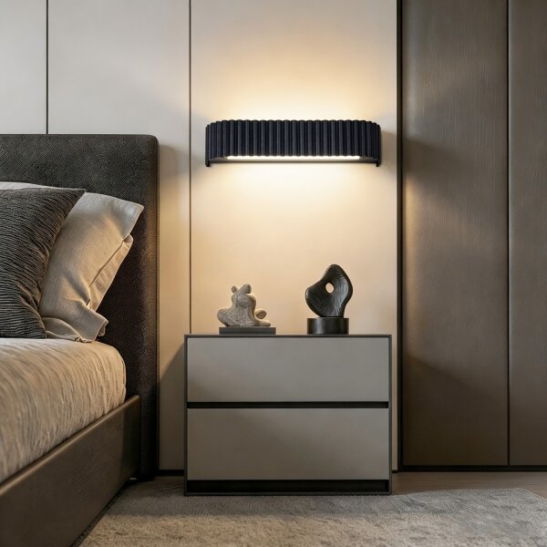 BRILAGI - LED stmievateľné nástenné svietidlo FALCON MODERN LED/14W/230V 40 cm čierne + DO