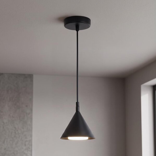 Brilagi - Luster na lanku CONE SINGLE 1xGX53/15W/230V čierna