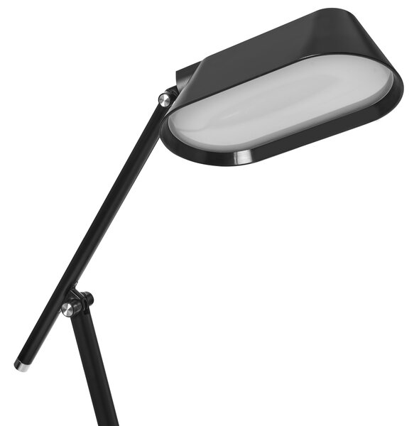 Stolná LED lampa čierna syntetický materiál so stmievačom a časovačom dotyková nastaviteľná moderná kancelária