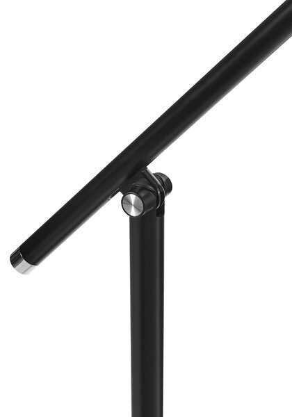 Stolná LED lampa čierna syntetický materiál so stmievačom a časovačom dotyková nastaviteľná moderná kancelária