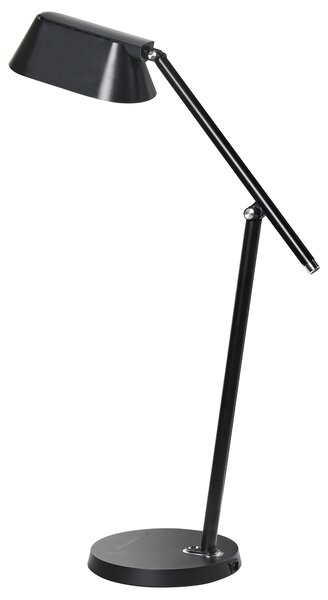 Stolná LED lampa čierna syntetický materiál so stmievačom a časovačom dotyková nastaviteľná moderná kancelária