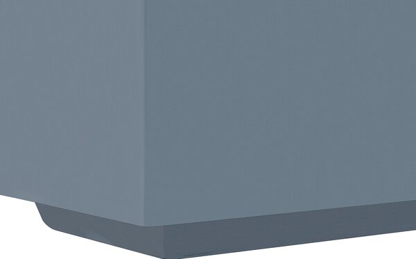 Ohnisko sivé MgO oceľ 143 x 71 cm obdĺžnikový tvar propánový ohrievač záhrada terasa exteriér