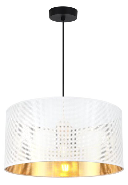 Závesné svietidlo Asti0, 1x biele PVC tienidlo, (fi 40cm), g, b