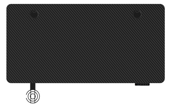 TZB Výškovo nastaviteľný elektrický herný stôl SHADOW GAMER 2.0 LED RGB 120 cm čierny