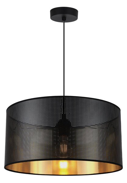 Závesné svietidlo Asti0, 1x čierne PVC tienidlo, (fi 40cm), g, b