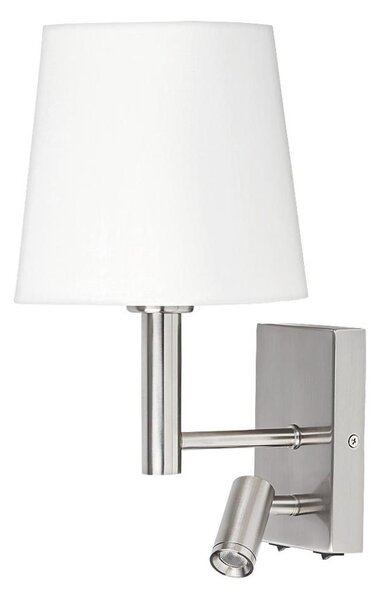 Rabalux 6539 - Nástenné svietidlo HARVEY E27/40W + LED/3W