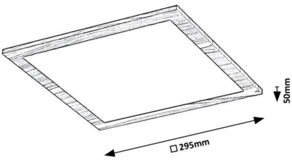 Rabalux 6907 - LED Prisadený panel ALMOND LED/12W/230V 4000K
