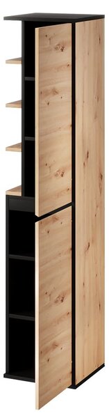 Szynaka Vysoká kúpeľňová skrinka Mossa 69 35 cm pravá dub Artisan/čierna