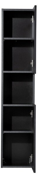 Comad Vysoká kúpeľňová skrinka Nova Black D 80-03-2D čierna