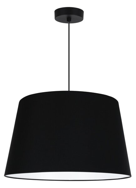 Závesné svietidlo Gaja, 1x čierne textilné tienidlo, (fi 44cm), b