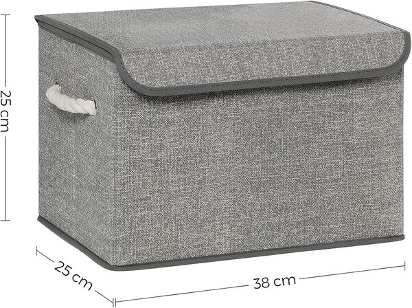 SONGMICS Sada 3 ks úložných boxů Rafy šedá