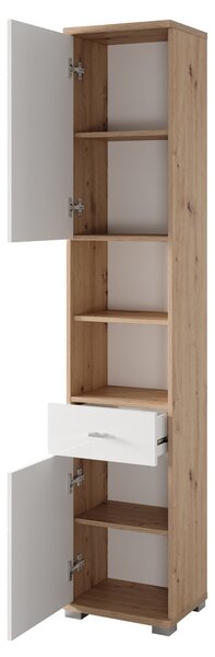 Szynaka Vysoká kúpeľňová skrinka Sting 70 38 cm dub Artisan/biela
