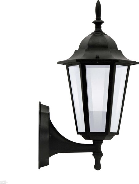 Záhradné nástenné svietidlo LIGURIA-LT Top 1xE27 Black - GOLDLUX (Polux)