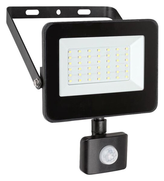 Rabalux 7068 - LED Reflektor so senzorom FLOOD LED/30W/230V 4000K IP44 čierna