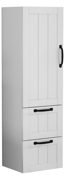 Vysoká závesná kúpeľňová skrinka Houseland Elyra 120 cm biela