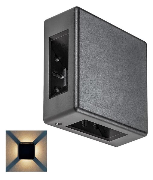 Rabalux 7317 - LED Vonkajšie nástenné svietidlo LIPPA LED/6W/230V IP54 čierna