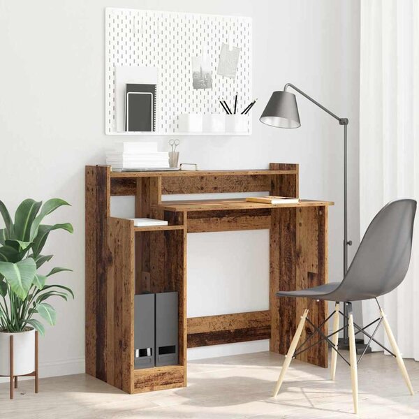 Maison Exclusive – Písací stôl z recyklovaného dreva a drevovláknitej dosky, 97 x 45 x 90 cm