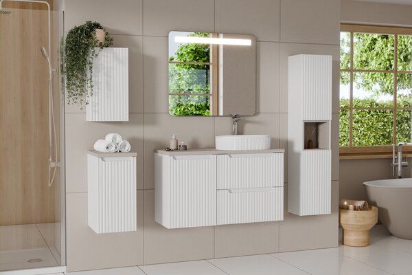 Comad Závesná kúpeľňová skrinka Nova White 81-30-1D biela