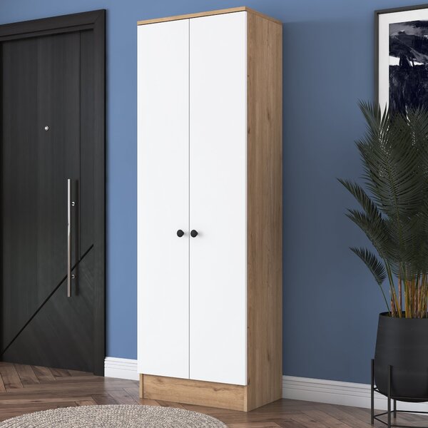 Kalune Design Vysoký botník Pajo 60 cm orech/biely