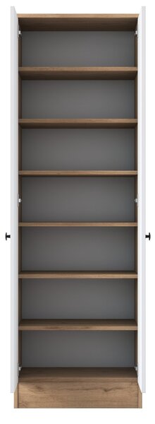 Kalune Design Vysoký botník Pajo 60 cm orech/biely
