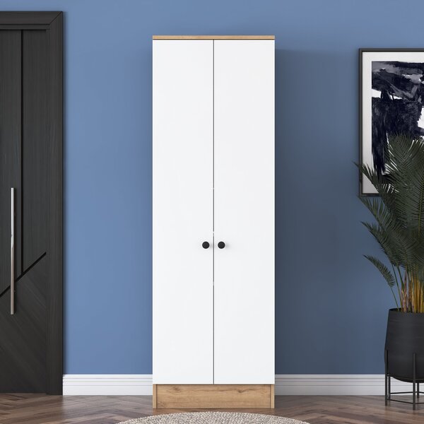 Kalune Design Vysoký botník Pajo 60 cm orech/biely