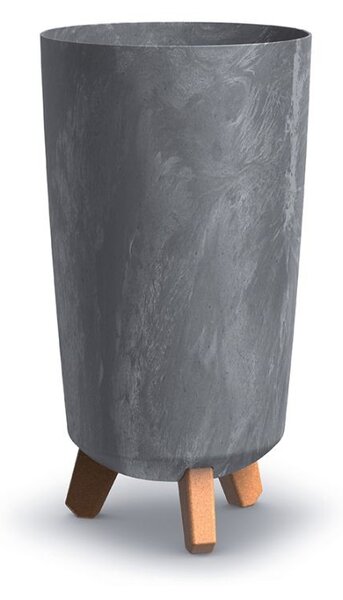 Prosperplast Vysoký kvetináč GRACIE TUBA SLIM betónové marengo, variant 23,9 cm