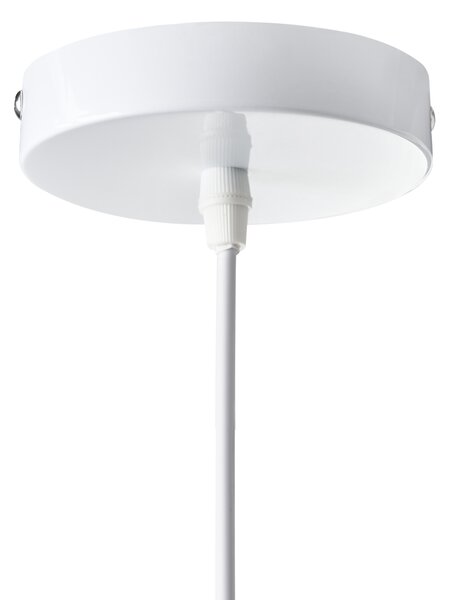Závesná lampa biela umelý hodváb na strop moderný štýl obývacia izba jedáleň spálňa
