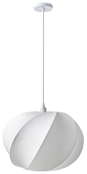 Závesná lampa biela umelý hodváb na strop moderný štýl obývacia izba jedáleň spálňa