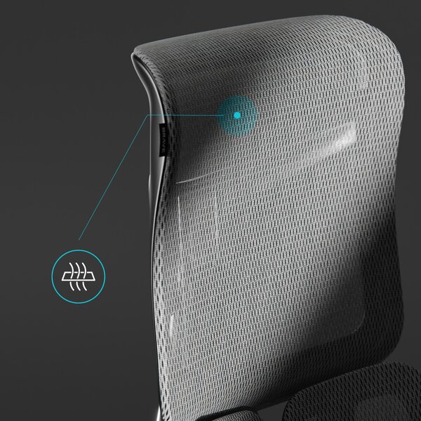 Ergonomické kancelárske kreslo V-Kinetic, čierne
