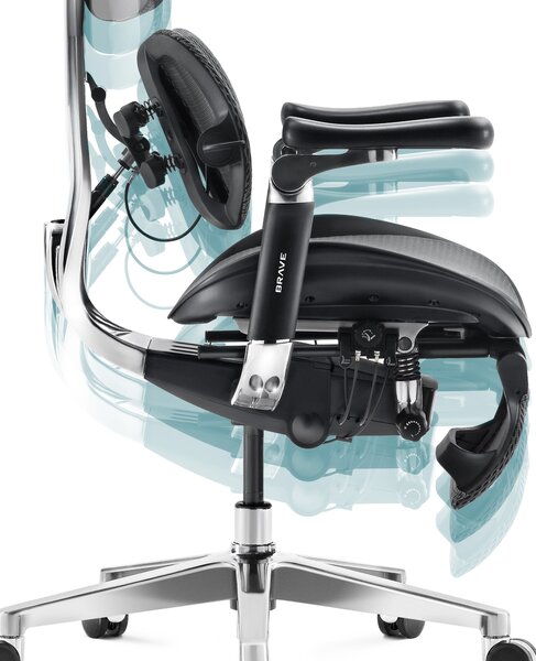 Ergonomické kancelárske kreslo V-Kinetic, čierne