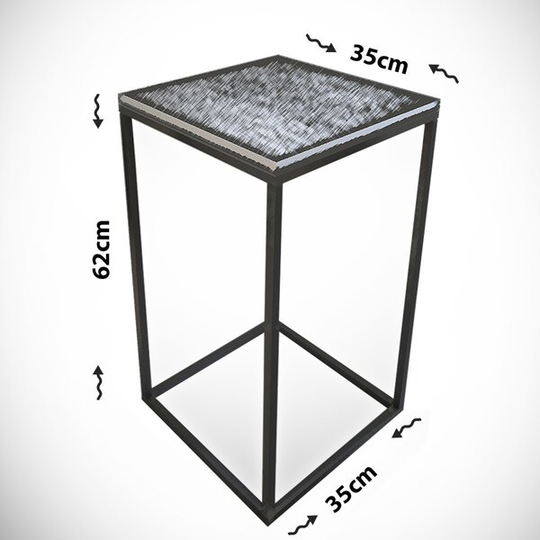 Kalune Design Vyvýšený odkladací stolík Pure čierny