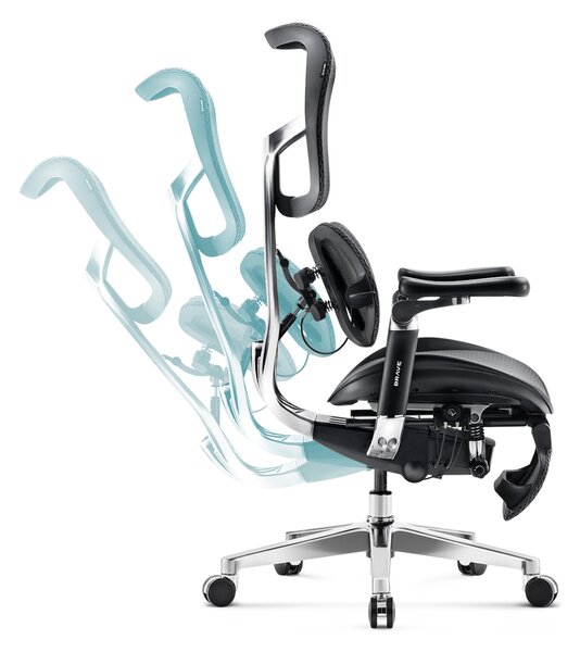 Ergonomické kancelárske kreslo V-Kinetic, čierne