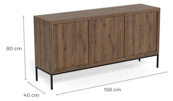 Actona Komoda Palmdale 158 cm dub kouřový
