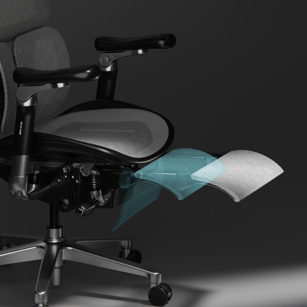 Ergonomické kancelárske kreslo V-Kinetic, čierne