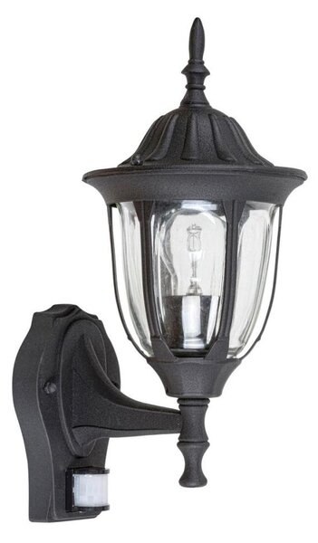 Rabalux 7837 - Vonkajšie nástenné svietidlo so senzorom MILANO 1xE27/60W/230V IP43